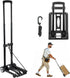 VEVOR Folding Hand Truck, 110 lbs Load Capacity, Collapsible Luggage Cart with