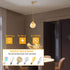 1-Light 4.92ft E26 Bulbs Gold Pendant Light Kit Mini Pendant Lights Cord Adjustable Ceramic Metal Hanging Ceiling
