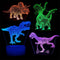 QAQWQAQ 3D Hologram Dinosaur Night Light, 4 Patterns, Dimmable Remote/Smart Touch, 16 Color