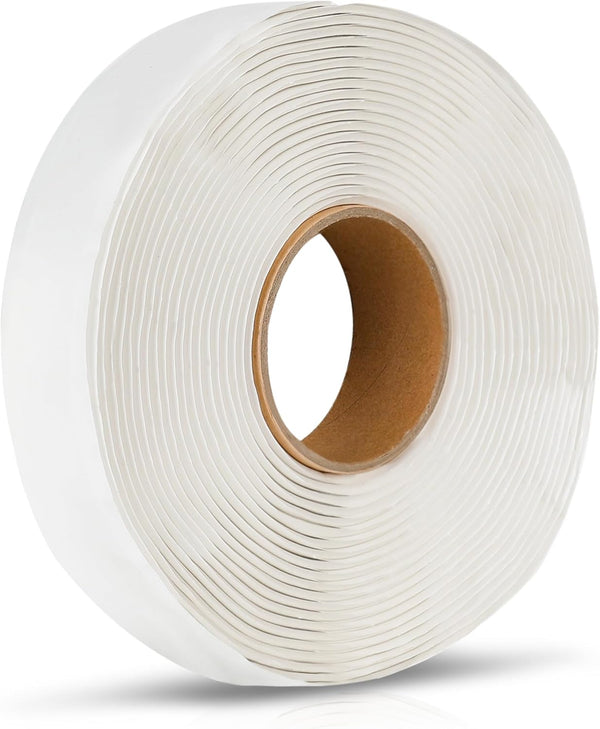 X-Haibei Butyl Seal Tape, RV 1/8" X 1" X 30' White, Leak Proof Putty Tape for RV Repair