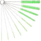 10" Tube Cleaning Brush Set, Green, 10 Pack Nylon Straw Brushes for Bottle, Straws, Pipe, Keyboard, Deep Cleaning