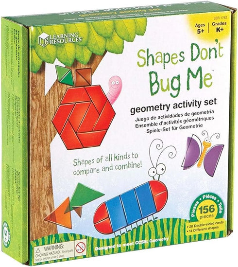 Learning Resources Shapes Don't Bug Me - Geometry Activity Set - 136