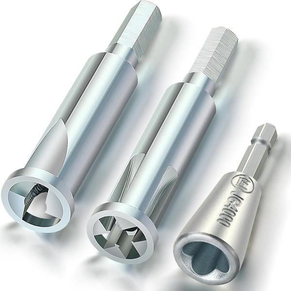 Feekoon Wire Twisting Tool, 3 Way/5 Way Wire Stripping Tool and Hex Shank Cable Twister for Power Drill