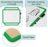 Mr. Pen Dry Erase Board - 14” x 11” Small White Board with Black Marker, Green Frame