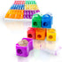 Fun Central 72 Pack Assorted Color Plastic Pencil Sharpeners with Caps, Bulk Classroom and Office Supplies
