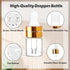 100 Pack 2ml Clear Glass Dropper Bottles with 4 Pcs Plastic Droppers, Mini Sample Vials for Essential Oils