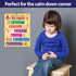 ZOCO Behavior Management Chart - Anger Control & Coping Tools for Kids - Laminated Card with Magnets, 8.5" x 11" for