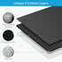 Hard Mouse Pad,Unique 3 Layers Mouse Pad with Plastic Surface,Compatible with High DPI Mice Quick Gestures Enhance Precision for Gaming and Office-Large (11.6"x9.5") Black (Black - 1 pc) by Bitpro LGM