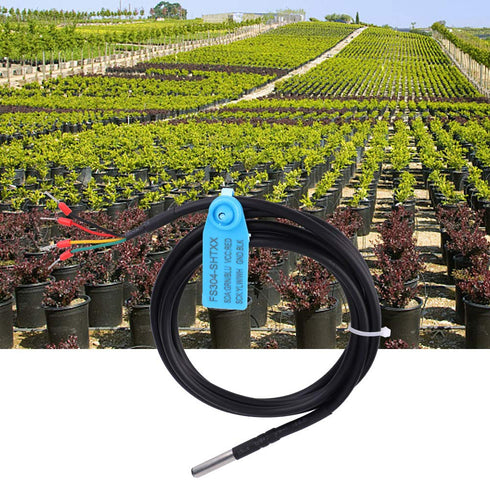 Jadeshay SHT20 Digital Soil Temperature Humidity Sensor Probe, Waterproof, High Precision for HVAC, Greenhouses,