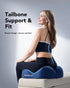 Tailbone HUANUO Ergonomic Seat Cushion, Memory Foam Cooling Gel Office Chair Cushion for Hip Support, Pressure Relief