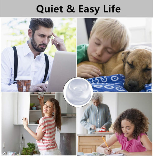 Wall Protectors from Door Knobs - 12PCS Door Knob Wall Protector, Door Stoppers for Wall