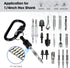 Bit Holder 1/4 inch Hex Shank Screwdriver Bits Holder, Keychain Screw Adapter for Hand-held Drill Bits