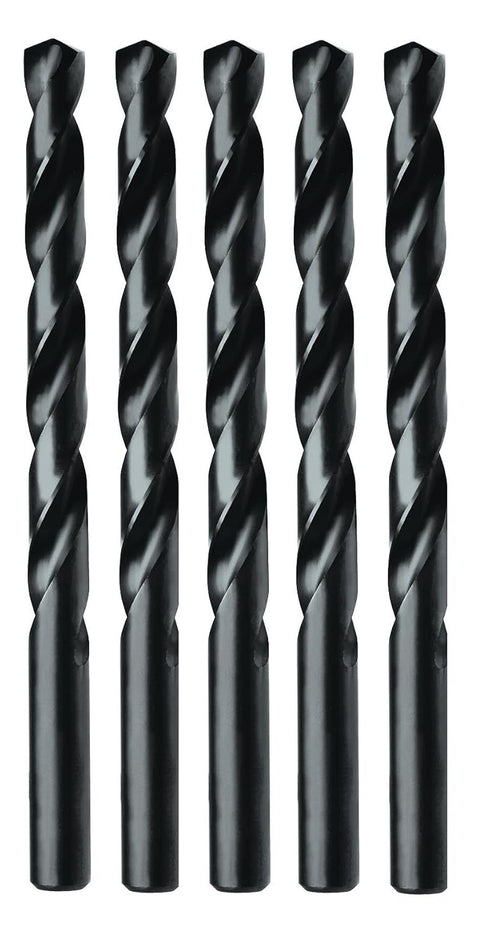 Irwin Tools 67511 11/64-Inch Black Oxide 135-Degree Jobber Length, Pack of 5