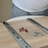 5 Sets PRETYZOOM Center Mount Drawer Slide Tracks with Rollers Brown Replacement Glide Kit for Nightstand and Dresser