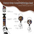 Book Lover Gifts for Women, Reading Lanyards for ID Badge, Bookshelf ID Badge Holder with Retractable Reel Clip