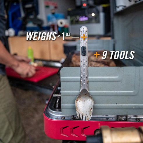 Gerber Gear Devour Multi-Fork - Camp Eating Tool and Multi-Tool, EDC Gear, Titanium Equipment