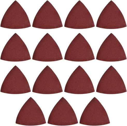 uxcell Detail Sander Sandpaper, Triangular Sanding Paper, 180 Grits, 15pcs Hook and Loop Pads