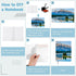 Lnrueg 6 Pcs A5 Sublimation Notebook - Blank Journal, 100 Pages, Hardcover for Note Taking and Diary Writing