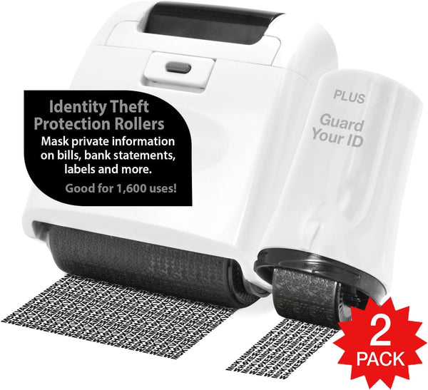 Identity Theft Prevention Wide Roller Security Stamp Kit in White