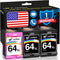 Cartlee Remanufactured Ink Cartridge Replacement for HP 64 XL 64XL for Envy Photo 6252 6255 6258 7120 7155 7158 7164