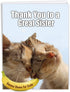 Huge Thank You Card NobleWorks (8.5 x 11 Inch) Relative Appreciation Gift - Thank You to a Great Sister J9111