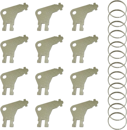 ZCLGOOD 12PCS Universal Dispenser Key, Compatible Paper Towel Key Replacement Toilet Paper Keys,