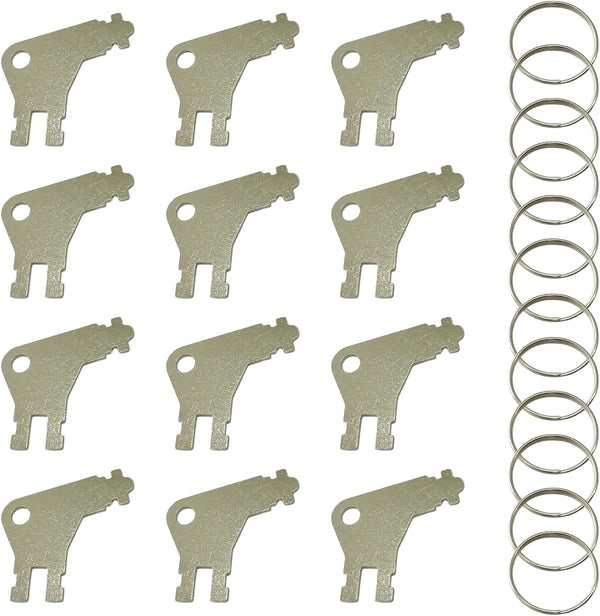 ZCLGOOD 12PCS Universal Dispenser Key, Compatible Paper Towel Key Replacement Toilet Paper Keys,