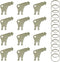 ZCLGOOD 12PCS Universal Dispenser Key, Compatible Paper Towel Key Replacement Toilet Paper Keys,