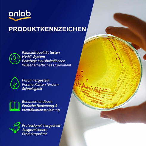 10) Nutrient Agar Petri Dishes Science Project Kit | Pre-Poured Agar Plates and Cotton Swabs for Science Experiments |