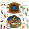 BBTO 65 Pcs Christmas Nativity Bulletin Board Decorations Set, Religious Nativity Scene Cutouts for Xmas Party