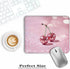 XUNLURY Y2K 9.5x7.9 Inch Trendy Pink Disco Ball Cherry Mouse Pad, Funky Preppy Glitter Cherry Fruit Mousepads