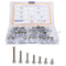 Flanged Hex Head Bolts Assortment Kit, 70 Pcs M5 Flange Hexagon Screws, Stainless Steel Hardware Accessory