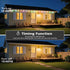 KIKO 100FT Permanent Outdoor Lights,RGB Waterproof Smart LED Eaves Lights with App Remote Control,for Christmas and All