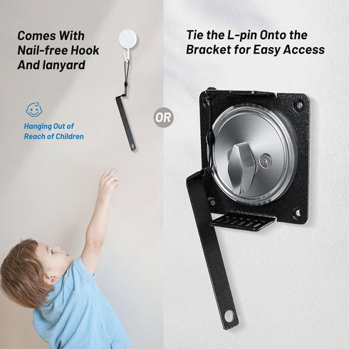 Deadbolt Secure Device, Disable The Deadbolt Thumb Knob, Anti Picking Safety Child Proof, Apartment Extra Temporary