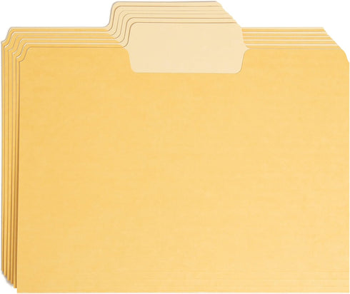 U Brands File Folders Set - Office Supplies with Super Tabs, FSC Certified, 48 Count
