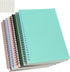 Yansanido Spiral Notebook, 6 Pcs A5 Thick Plastic Hardcover, Graph Paper, 80 Sheets - 160 Pages, 6 Colors