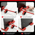 Furniture Dolly with 4 Wheels & Lifter, Heavy Duty Moving Tool Set, 330 Lbs Capacity for Couch, Refrigerator, Bed