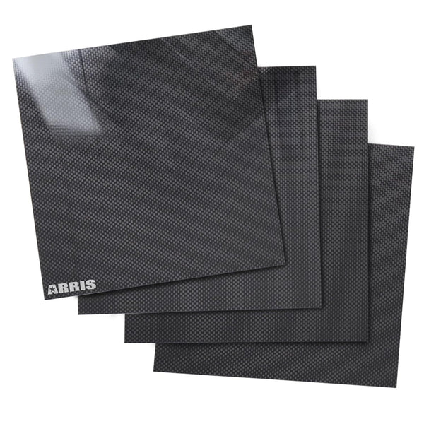 ARRIS 240 x 240 x 3.0MM Carbon Fiber Sheet, Available in Various Thicknesses for RC Aircraft