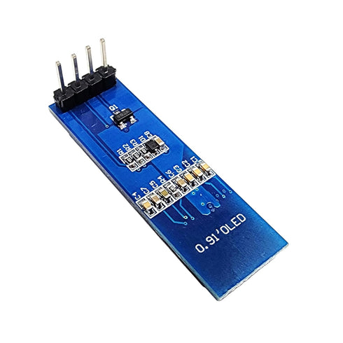 128x32 0.91 Inch, I2C ESP32, ESP8266, 2 OLED Display, Blue Color, Interface, Compatible with Arduino, Raspberry Pi