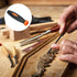 PATIKIL 10 Pack 2.4 Inch Rubber File Handle, Replacement Accessories for 0.2" Diameter Round Handle File, Orange Black