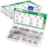 Aienxn 140PCS 7 304 -M3, M4, M5, M6, M8, M10, M12 Metric Sizes Stainless Steel Hex Flange Nuts Assortment Kit