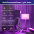 Consciot Smart Light Bulbs, LED Light Bulb, Works with Alexa & Google Home, Music Sync, RGBTW Color Changing, A19 E26,