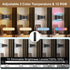 Dimmable 3000K/4000K/6000K Hallway(Black,2P) TRLIFE Rechargeable Battery Operated Wall Sconces, Remote Control LED Wall