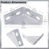 8Pcs 90 Degree Gusseted Fittings, Carbon Steel Q235 4 Hole Right Angle Connector Brackets for 1-5/8" Channel