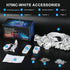 50ft 30 Bulbs 100+ IP67 Permanent Outdoor Eaves Lights, with RGB LED for Festive Decor, Scene Options, Waterproof
