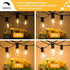 50FT G40 26 Dimmable Bulbs, 2700K E12 Banord Globe String Lights with Plastic Waterproof Outdoor LED Lights for Patio