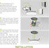 1 Pack 4 Inch 9W 757LM, 5CCT 2700K-5000K CRI90+, Dimmable T24, ASD Baffle Trim Recessed Light, LED Wafer Lights