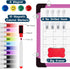 Dry Erase Calendar Whiteboard for Wall, 16" x 12" Magnetic Board, Portable Hanging Planner Memo (Pink)