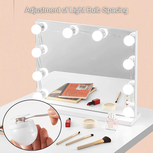 BiiKoon 8 Bulbs 3 9 Vanity Mirror Lights Hollywood Style Colour Changing & Brightness, for Makeup Dressing Table Mirror
