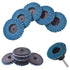 Saipor 10pcs 2 Inch 80 1/4" Saiper Grit Roll Lock Flap Sanding Disc Quick Change Zirconia Alumina Grinding Wheels